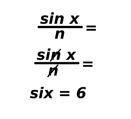 sinx